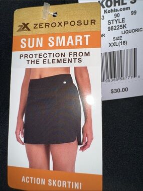ZeroXposur Black Active Mini Skirt